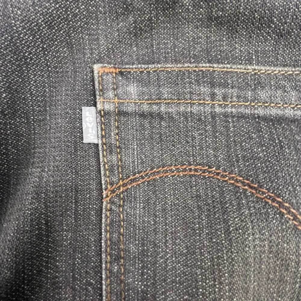 Vintage Levis Silver Tab Baggy Jeans Size 42x30 Black Wide Leg Skater Hip Hop